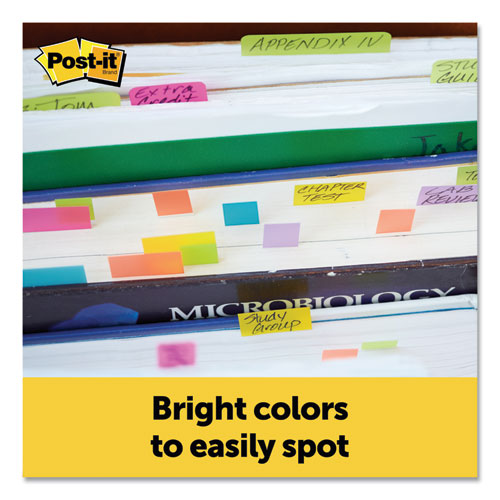 Image of Post-it® Page Flag Markers, Assorted Brights, 100 Flags/Pad, 5 Pads/Pack