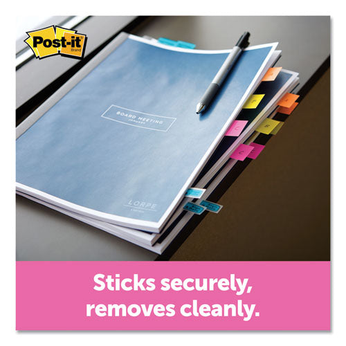Image of Post-it® Flags Page Flags in Desk Grip Dispenser, 1 x 1.75, Red, 200/Dispenser