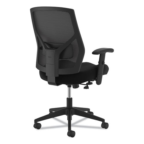 Image of HON® Vl581 High-Back Task Chair, Supports Up To 250 Lb, 18" To 22" Seat Height, Black