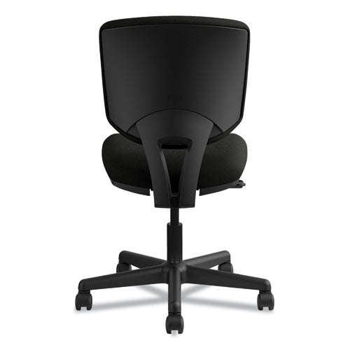 Image of HON® Volt Series Leather Task Chair, Supports Up To 250 Lb, 18" To 22.25" Seat Height, Black