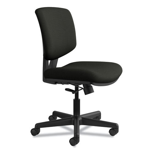 Image of HON® Volt Series Leather Task Chair, Supports Up To 250 Lb, 18" To 22.25" Seat Height, Black