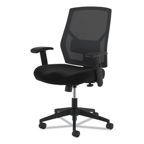Image of HON® Vl581 High-Back Task Chair, Supports Up To 250 Lb, 18" To 22" Seat Height, Black