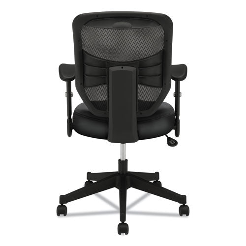 Image of HON® Vl531 Mesh High-Back Task Chair With Adjustable Arms, Supports Up To 250 Lb, 18" To 22" Seat Height, Black
