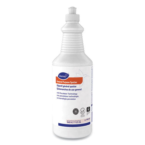 Image of Diversey General Purpose Spotter, Floral Scent, Liquid, 1 Qt Squeeze Bottle, 6/carton
