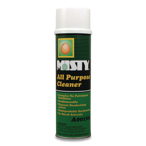 Image of Misty® Green All-Purpose Cleaner, Citrus Scent, 19 Oz Aerosol Spray, 12/carton