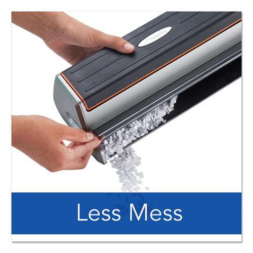 Image of Swingline® 20-Sheet Optima 20 Electric Punch, Three-Hole, 9/32" Holes, Silver/black