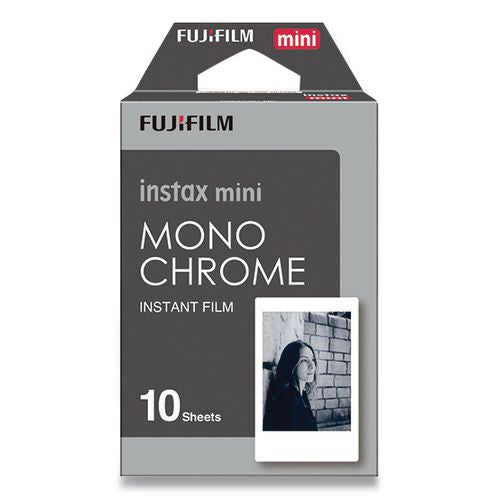 Image of Fujifilm Monochrome Instax Film, Black And White, 10 Sheets