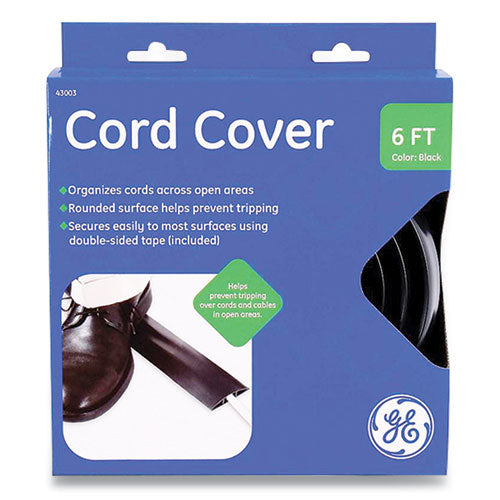Image of GE Power Gear Cord Cover, 2.5" X 6 Ft, Black