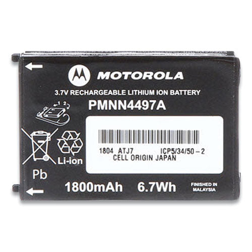 Image of Motorola® Li-Ion Battery For Cls Series Radios, 3.7 V, 1800 Mah
