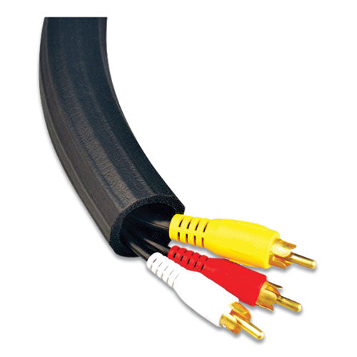Image of UT Wire® Flexi Cable Wrap, 0.5" To 1" X 12 Ft, Black