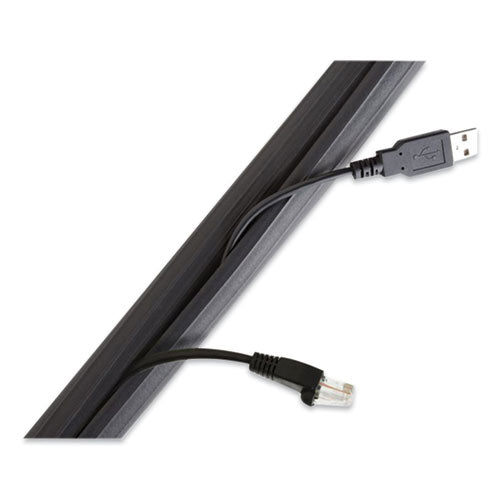 Image of UT Wire® Flexi Cable Wrap, 0.5" To 1" X 12 Ft, Black