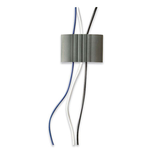 Image of UT Wire® Cable Station 2, 4.75" X 2.75" Gray