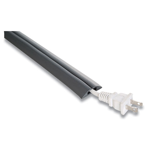 Image of UT Wire® Compact Cord Protector And Concealer, 1.6" X 5 Ft, Gray