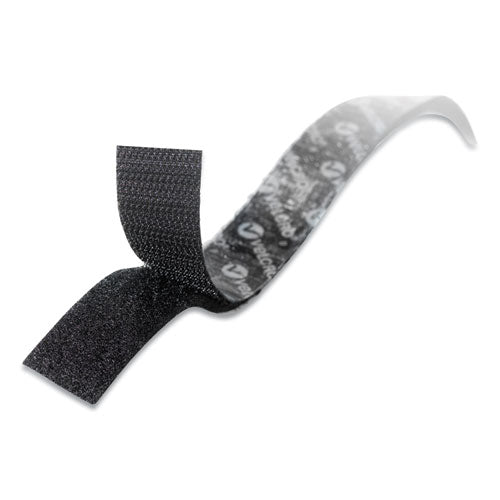 Image of VELCRO® Brand Sticky-Back Fasteners With Dispenser, Removable Adhesive, 0.75" X 15 Ft, Black
