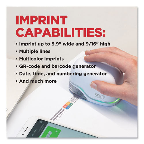 Image of Colop® e-mark Digital Marking Device, Customizable Size And Message With Images, White