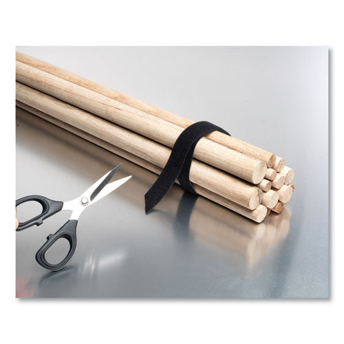 Image of VELCRO® Brand One-Wrap Pre-Cut Standard Ties, 0.75" X 12", Black