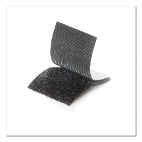 Image of VELCRO® Brand Industrial-Strength Heavy-Duty Fasteners, 2" X 4", Black, 2/pack