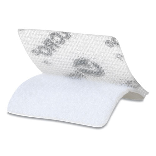 Image of VELCRO® Brand Sticky-Back Fasteners, Removable Adhesive, 0.88" X 0.88", Clear, 12/pack