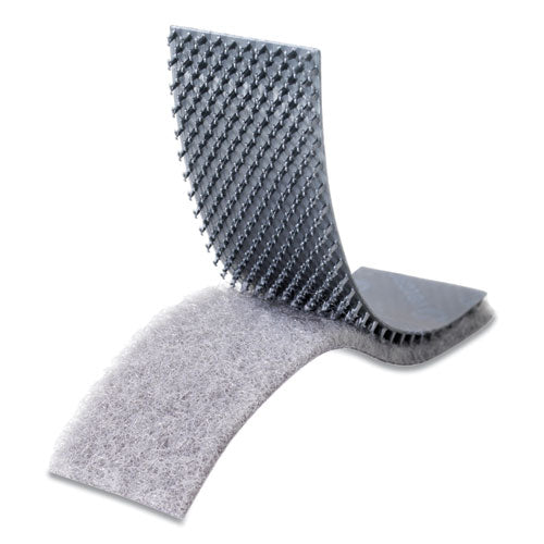 Image of VELCRO® Brand Heavy-Duty Fasteners, Extreme Outdoor Performance. 1" X 4", Titanium, 10/pack