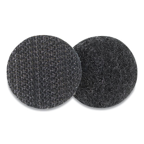 Image of VELCRO® Brand Sticky-Back Fasteners, Removable Adhesive, 0.63" Dia, Black, 75/pack