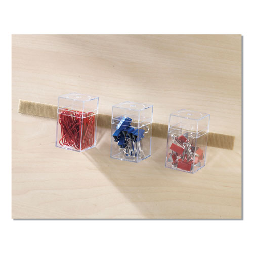 Image of VELCRO® Brand Sticky-Back Fasteners With Dispenser, Removable Adhesive, 0.75" X 15 Ft, Beige