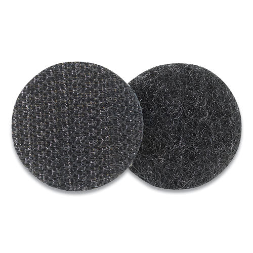 Image of VELCRO® Brand Sticky-Back Fasteners, Removable Adhesive, 0.75" Dia, Black, 200/box