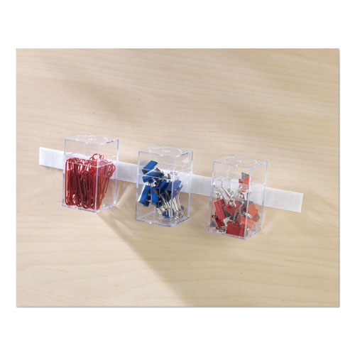 Image of VELCRO® Brand Sticky-Back Fasteners With Dispenser, Removable Adhesive, 0.75" X 5 Ft, White