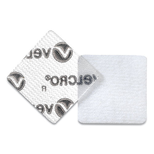 Image of VELCRO® Brand Sticky-Back Fasteners, Removable Adhesive, 0.88" X 0.88", Clear, 12/pack