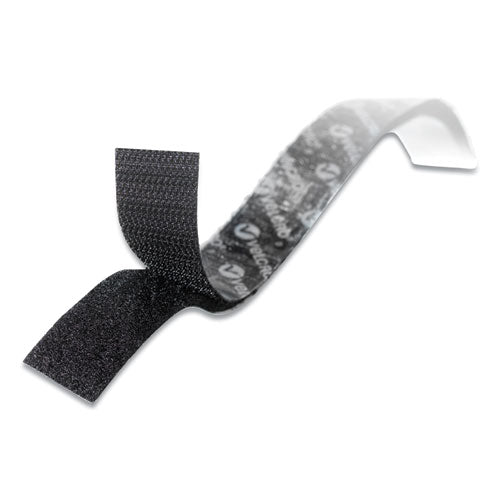 Image of VELCRO® Brand Sticky-Back Fasteners With Dispenser, Removable Adhesive, 0.75" X 5 Ft, Black