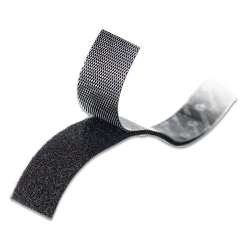 Image of VELCRO® Brand Low-Profile Industrial-Strength Heavy-Duty Fasteners, 1" X 10 Ft, Black
