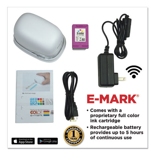 Image of Colop® e-mark Digital Marking Device, Customizable Size And Message With Images, White