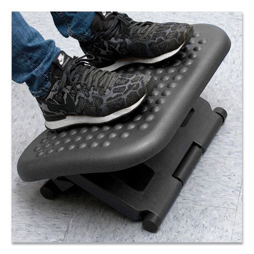 Image of Mind Reader Comfy Footrest, 18w x 13.4d x 4.3h, Black