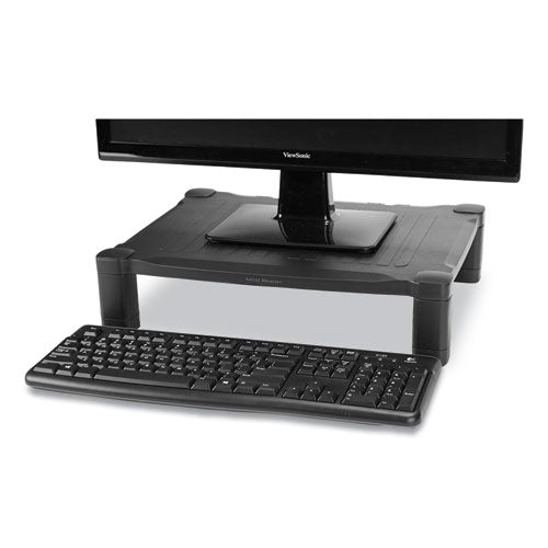Image of Mind Reader Adjustable Rectangular Monitor Stand, 17" X 13" X 3.75" To 5.75", Black, Supports 22 Lbs