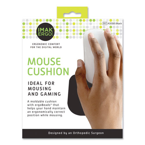 Image of IMAK® Ergo Nonskid Mouse Wrist Cushion, 7 X 5.3, Black