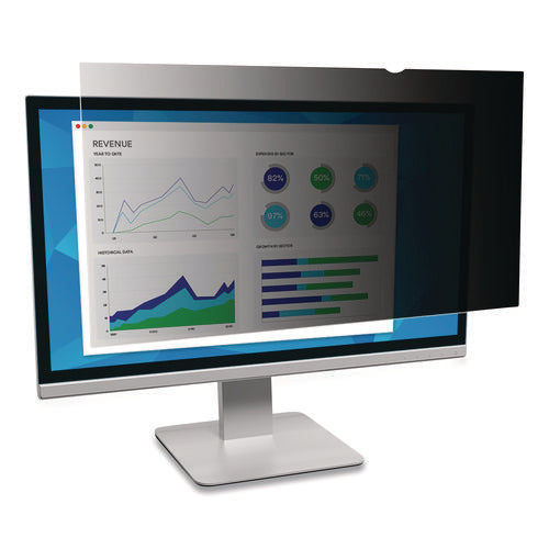Image of 3M Frameless Blackout Privacy Filter for 18.5" Widescreen Flat Panel Monitor, 16:9 Aspect Ratio