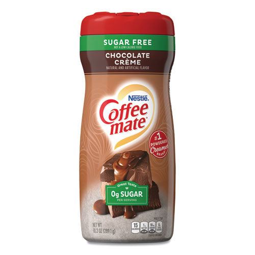 Image of Coffee mate® Sugar Free Chocolate Cream Powdered Creamer, 10.2 oz Canister, 6/Carton