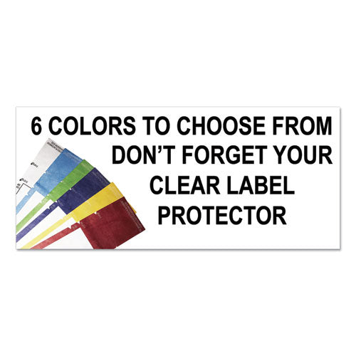 Image of Tabbies® File Pocket Handles, 9.63 X 2, White, 4/sheet, 12 Sheets/pack