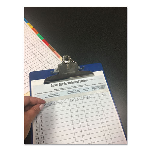 Image of Tabbies® Hipaa Labels, Patient Sign-In, 8.5 X 11, Blue, 23/sheet, 125 Sheets/pack