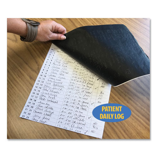 Image of Tabbies® Patient Sign-In Label Forms, Two-Part Carbon, 8.5 x 11.63, Green Sheets, 125 Forms Total