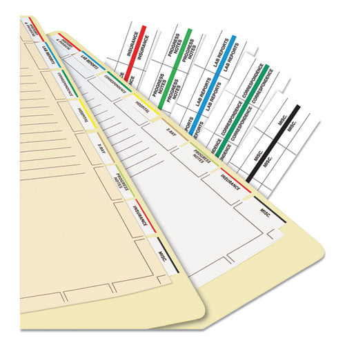 Image of Tabbies® Medical Chart Index Divider Sheets, Untabbed, 11 x 8.5, White, 400/Box