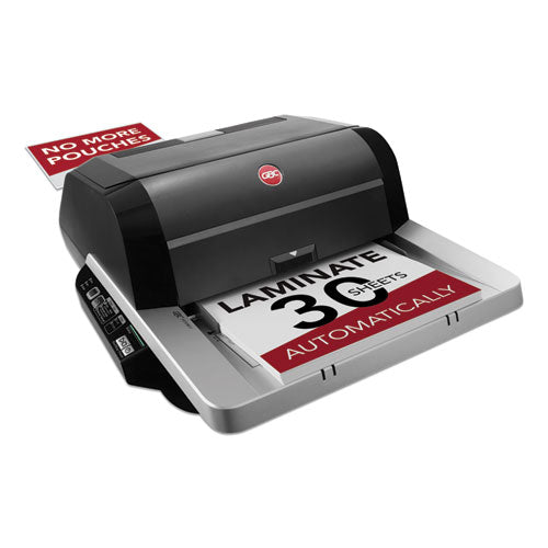 Image of GBC® Foton 30 Automated Pouch-Free Laminator, Two Rollers, 1" Max Document Width, 5 Mil Max Document Thickness