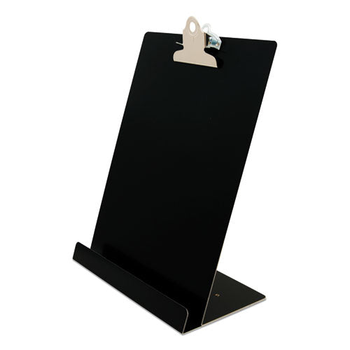 Image of Saunders Free Standing Clipboard and Tablet Stand, 1" Clip Capacity, Letter Size: Holds 8.5 x 11 Sheets, Black
