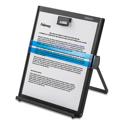 Image of Fellowes® Metal Copyholder, 200 Sheet Capacity, Steel, Black