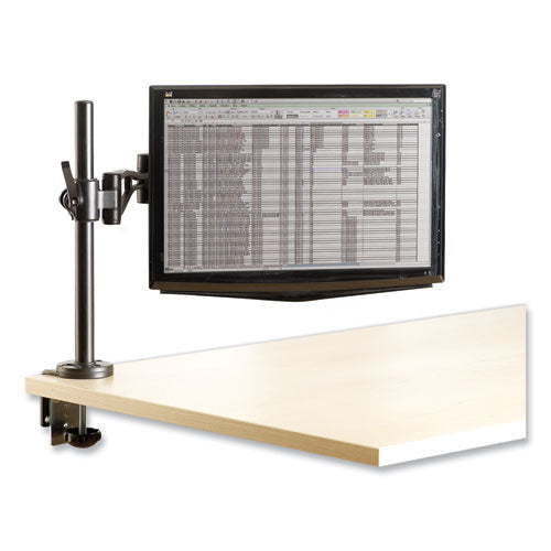 Image of Fellowes® Professional Series Depth Adjustable Monitor Arm, 360 Degree Rotation, 37 Degree Tilt, 360 Degree Pan, Black, Supports 24 Lb
