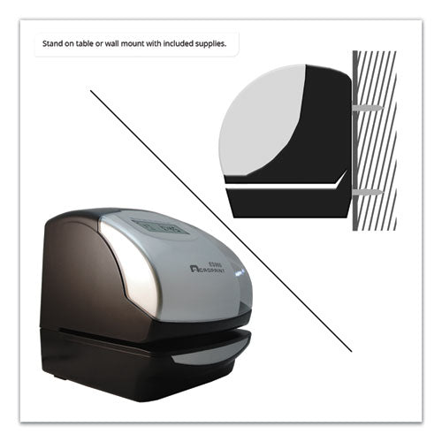 Image of Acroprint® Es900 Atomic Electronic Payroll Recorder, Time Stamp And Numbering Machine, Digital Display, Black