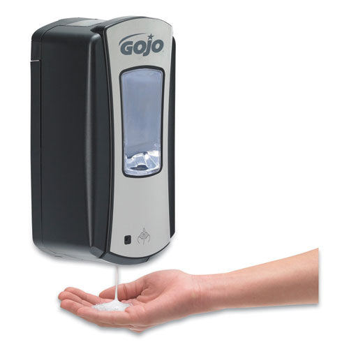 Image of GOJO® Ltx-12 Touch-Free Dispenser, 1,200 Ml, 5.75 X 3.33 X 10.5, Brushed Chrome/black