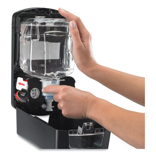 Image of GOJO® Ltx-12 Touch-Free Dispenser, 1,200 Ml, 5.75 X 3.33 X 10.5, Brushed Chrome/black