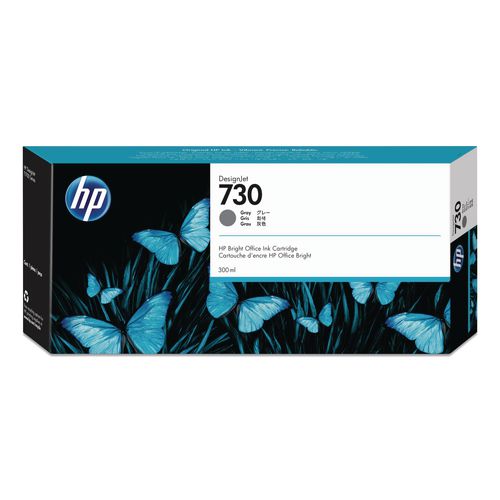 Image of HP HP 730, (p2v72a) Gray Original Ink Cartridge