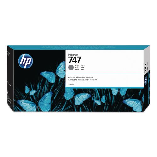 Image of HP HP 747, (p2v86a) Gray Original Ink Cartridge