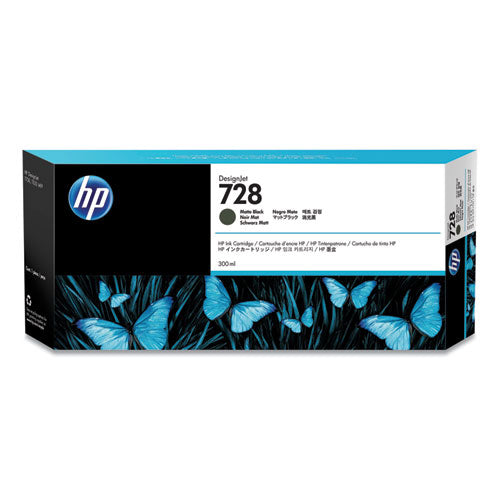 Image of HP HP 728, (f9j68a) Matte Black Original Ink Cartridge